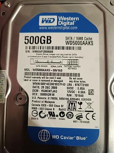 wd blue: Накопитель для ПК, Новый, Western Digital (WD), HDD, 512 ГБ, 3.5", Для ПК — 2