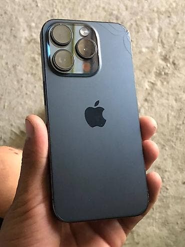 IPhone 15 Pro, Колдонулган, 128 ГБ, Blue Titanium, Заряддоочу түзүлүш, Стилус, 100 % — 1