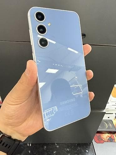 Samsung Galaxy S23 FE, Б/у, 256 ГБ, цвет - Голубой, 2 SIM