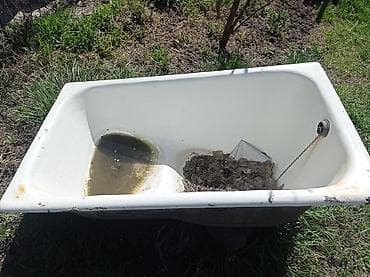 грядка: Чугунная ванна с эмалевым покрытием, прямоугольная, стандартного — 2