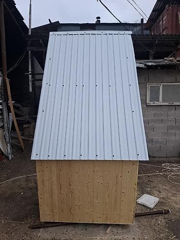 баня проект: Туалетная кабинка, будка, Материал: Дерево — 2