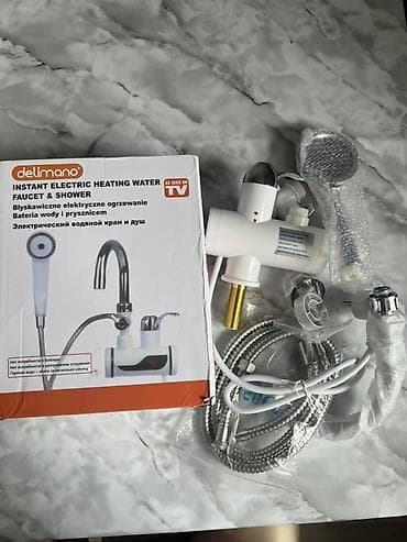 Проточный электрический водонагреватель-кран с душем Delimano -