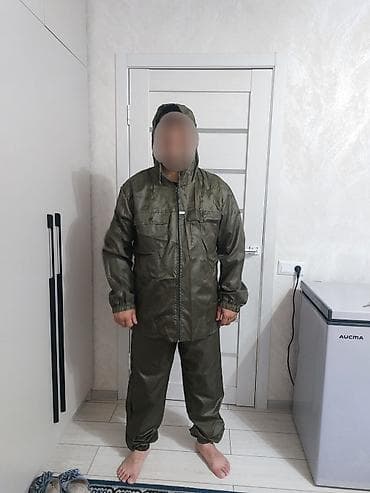 Дождевики: Костюм влагозащитный с капюшоном, цвет хаки (оливковый). Описание: - — 4
