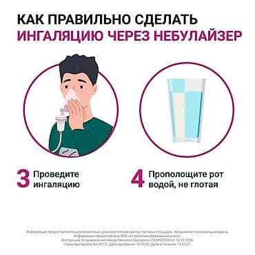 Ингаляторы, небулайзеры: Пульмикорт 0,25 мг/мл — дозированная суспензия будесонида для — 5