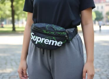 сумка для скрытого ношения: Поясная сумка, бананка, Supreme, Унисекс — 2