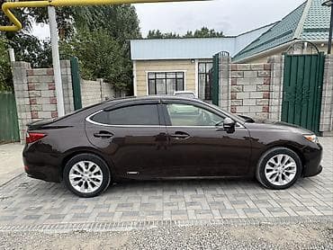 красный салон: Lexus ES: 2013 г., 2.5 л, Вариатор, Гибрид, Седан — 6