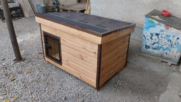 Изготовление будок различных моделей и размеров, утеплённых и не at lalafo.kg Изготовление будок различных моделей и размеров, утеплённых и не