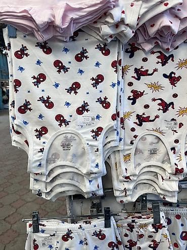 одежда для малыша: Детские трусики из хлопка с принтами Пара трусики + майки размер 26-34 — 4