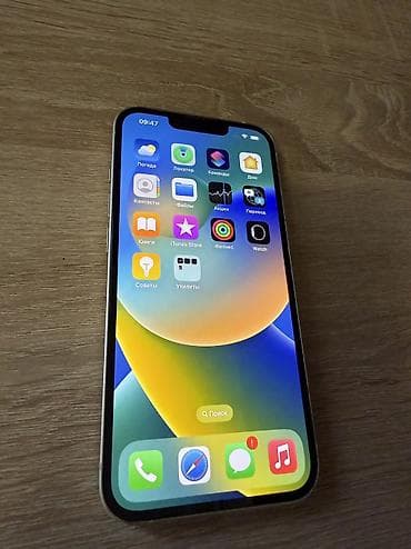 elden ring: IPhone 13, Б/у, 128 ГБ, Белый, Зарядное устройство, Чехол, Кабель, 78 % — 5