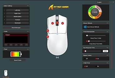 hyper x cloud: Беспроводная ультралегкая мышь Attack Shark X11 Технические — 4