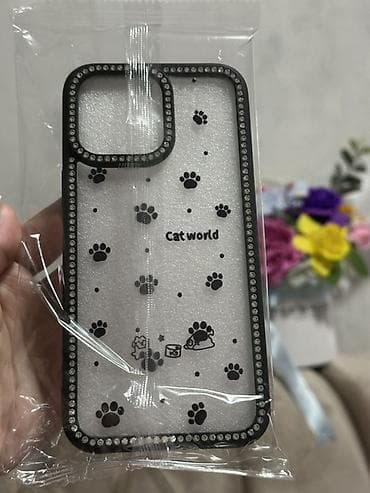 НОВЫЙ Чехол для IPHONE 14 Pro Max с дизайном Cat World - Материал