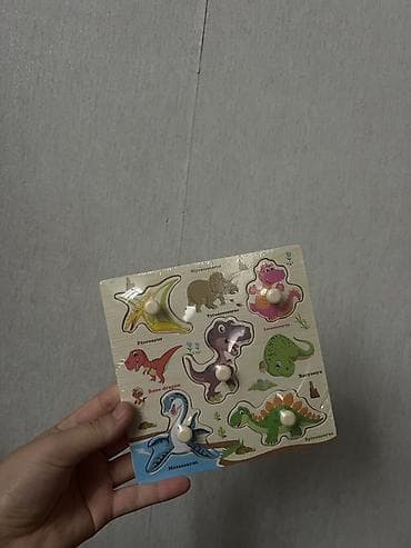 Оюнчуктар: Деревянные пазлы-вкладыши с ручками для раннего развития - Тематика — 5