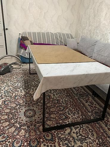 foldable table: Кухонный стол и стул, Новый, Самовывоз, цвет - Серый — 1