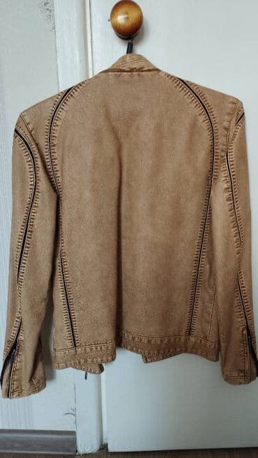 pull bear: Куртка подростковая/молодежная, размер 44-46, кожзам. Качество — 2