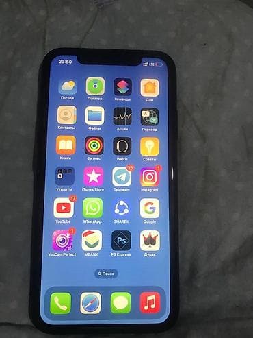 IPhone Xr, 128 ГБ, Черный, Наушники, Зарядное устройство, Защитное стекло