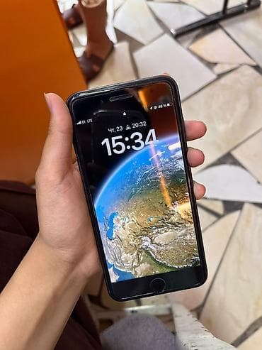 IPhone 8 Plus, Б/у, 64 ГБ, Черный, Защитное стекло, Чехол, 79 %