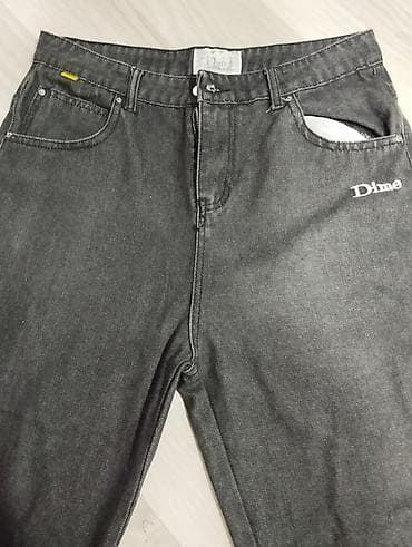 Футболки: Набор одежды 1) Джинсы Dime, темно‑серые - маленький карман с жёлтым — 2