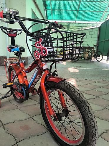 пега: Детский велосипед, 2-колесный, 4 - 6 лет, Для мальчика, Б/у — 1