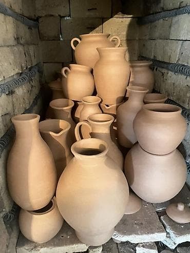 Авторская керамика ручной работы - Глиняные кувшины, амфоры и вазы
