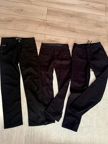 штаны подростковые: Школьная форма, цвет - Черный — 1