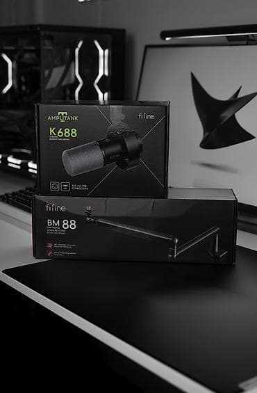 mic mini: FIFINE K688 + BM88 Low Profile — новый комплект для — 1