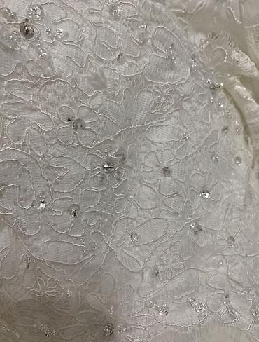 Үлпөт көйнөгү, 2XL, Прованс стиль, Ичи көрүнүп турган жеңдер, Ичиги менен, Шифон, А-силуэт, Пайеткалар, Гүлдүү элементтер, Гүлдүү торчо, Колдонулган — 8