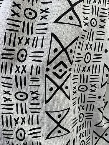 Ткань с графичным этническим принтом (mud cloth/боголан-стиль) - lalafo.kg да Ткань с графичным этническим принтом (mud cloth/боголан-стиль) -