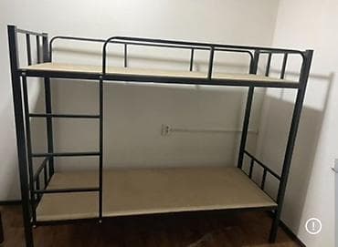 Двухъярусная металлическая кровать - Прочная сварная рама из