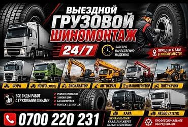d 110: Шиномонтаж, Ремонт боковых порезов шин, С выедом, Специализация: Грузовой транспорт — 1
