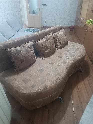 Диваны: Диван «волна» с подушками - Мягкий диван с изогнутой волнообразной — 1
