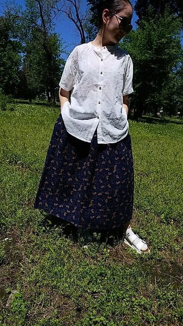 кюлоты джинсы: Штаны кюлоты широкие джинсовые - Фасон: очень широкий крой — 10