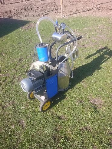 рамки суш: Переносной доильный аппарат на тележке - Электрический вакуумный — 2