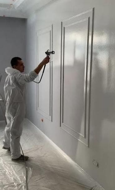 Покраска безвоздушным распылением (airless) — интерьер и фасады