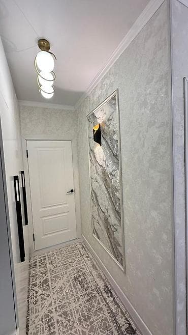 квартира с ремонтом джал: 2 комнаты, 52 м², Элитка, 9 этаж, Евроремонт — 2