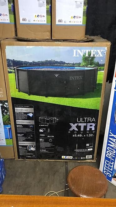 Спорт и хобби: Каркасный бассейн Intex Ultra XTR, круглый, размер 549 × 132 см — 2