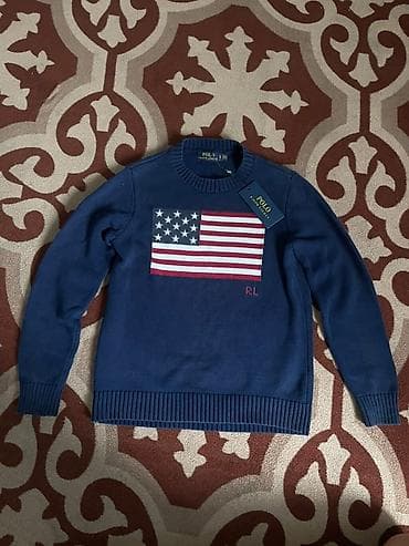 soft shell: Мужской свитер, M, Polo Ralph Lauren, Новый, цвет - Синий, Самовывоз — 2