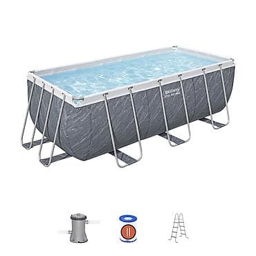Прямоугольный каркасный бассейн Bestway Steel Pro MAX. Размер — 1