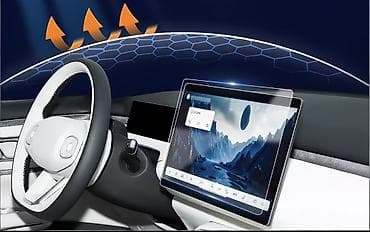 mini gps tracker: Защитное стекло на экран и спидометр - Changan Q05 — 3