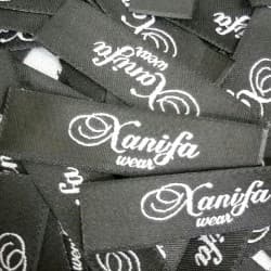 часы с логотипом на заказ: Жаккардовые этикетки на заказ . Тканные плетенные этикетки — 2