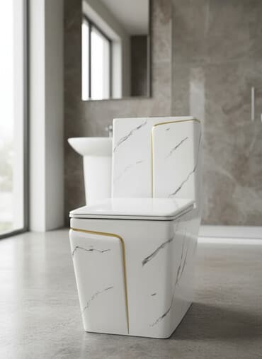 Унитаз Напольный, Новый, Материал: Керамика