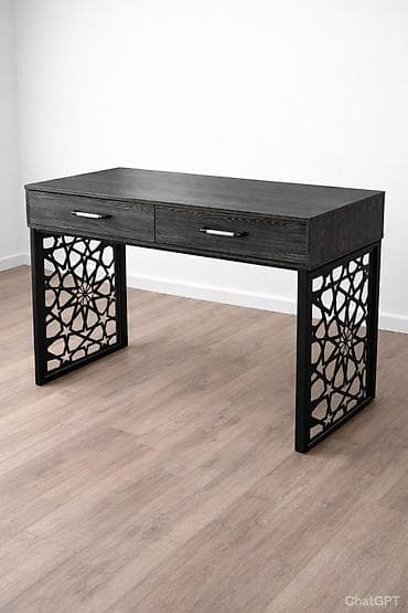 Сейфтер: Трюмо с двумя выдвижными ящиками и декоративными металлическими — 1