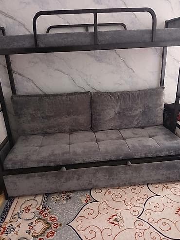 кровать в стиле лофт: Кровать трансформер, Другой тип, Б/у, Тройка, С ящиком для хранения — 2