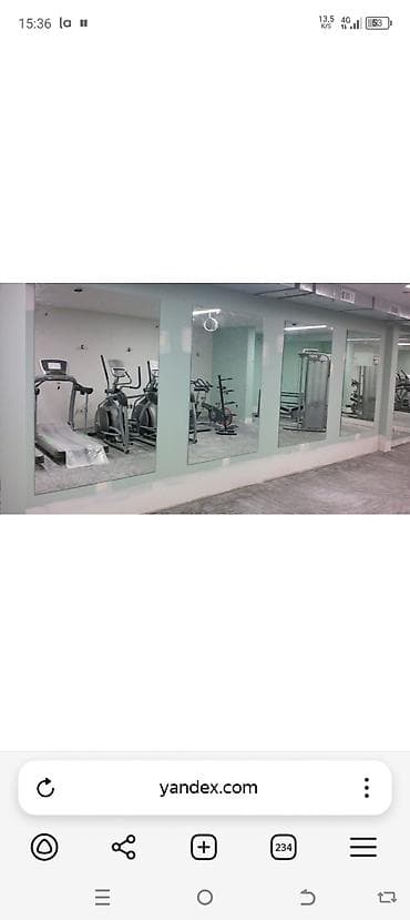 Зеркальная стена для спортзала/студии - Модульные зеркальные панели — 1