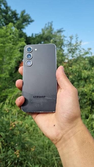 Samsung Galaxy S23, Б/у, 128 ГБ, цвет - Черный, 2 SIM