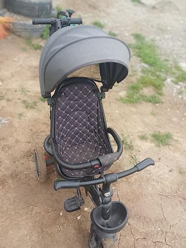 детские велосипеды коляска: Трёхколёсный детский велосипед-коляска с ручкой для родителей - — 7