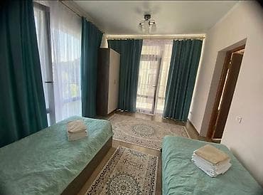 суточный гостиница балыкчы: 2 комнаты, С мебелью полностью — 1