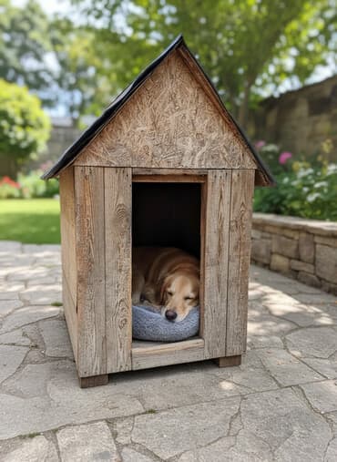 Продается будка для больших собак, держали овчарку. утеплённый