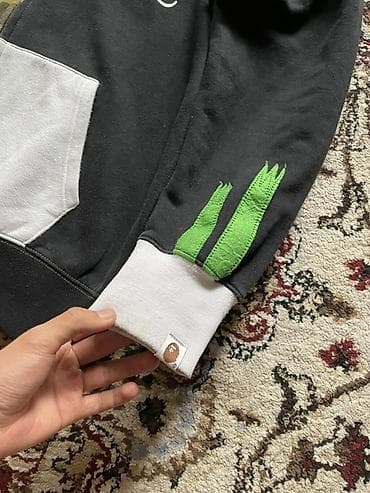 Мужская одежда: Худи на молнии BAPE (A Bathing Ape) Shark Full Zip, сплит-дизайн — 3