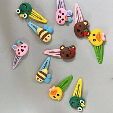 касметика для девочек: Заколки для волос - комплект - 10 шт — 1