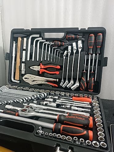 Генераторы: Набор инструментов в кейсе PPRO FORCE, большой комплект для слесарных — 3